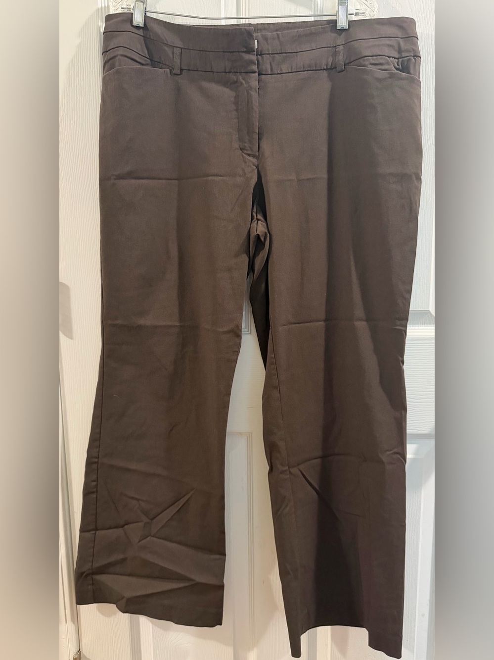 Lane Bryant Brown Wide-Leg Trousers